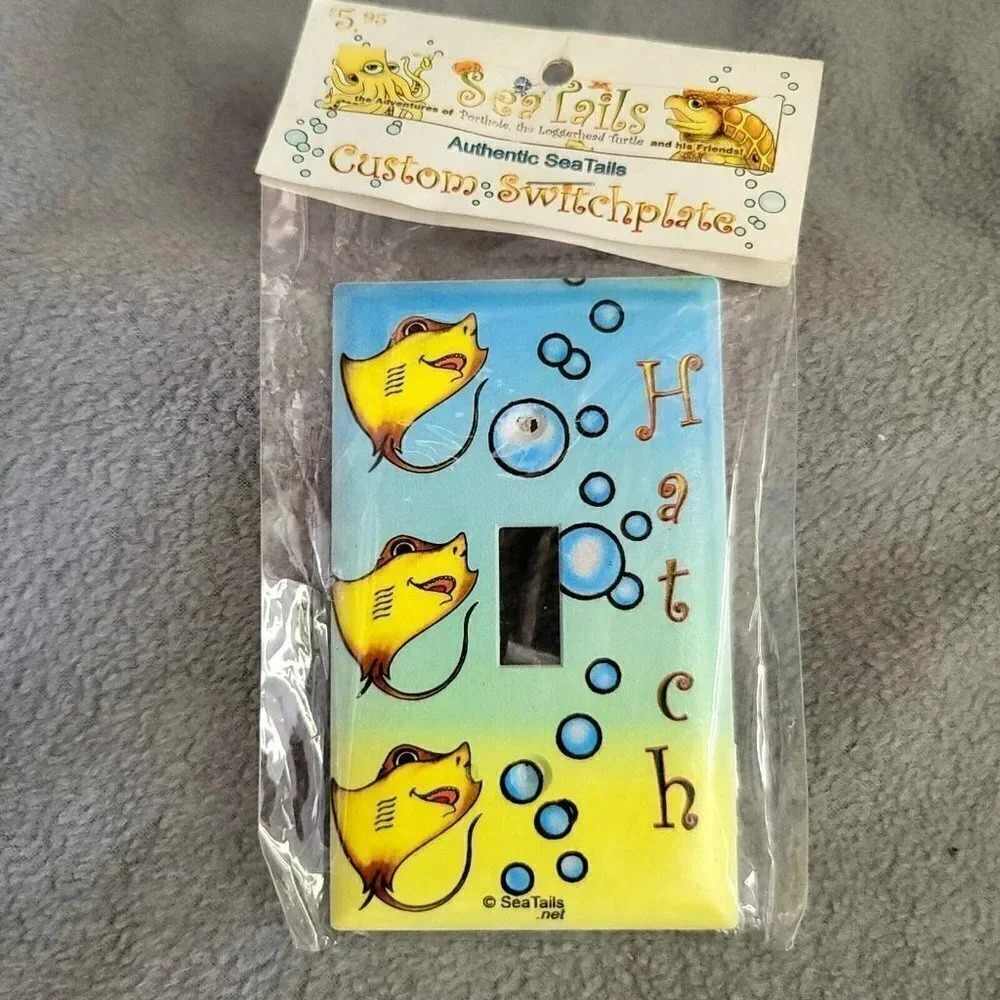 wall decor light switch plate cover Nautical Stingray